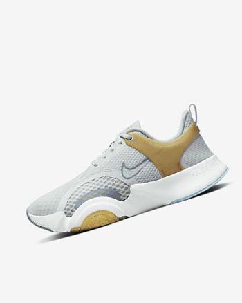 Nike SuperRep Go 2 Plateadas Metal Dorados Blancos | MX 1149